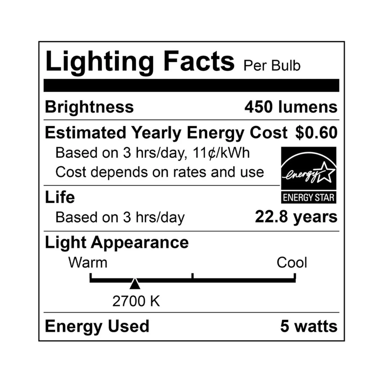 CASE OF 24 - E-Lite LED A19 Bulbs - 5W - 450 Lumens - Euri Lighting - (12 packs of 2 Bulbs) - Image 6