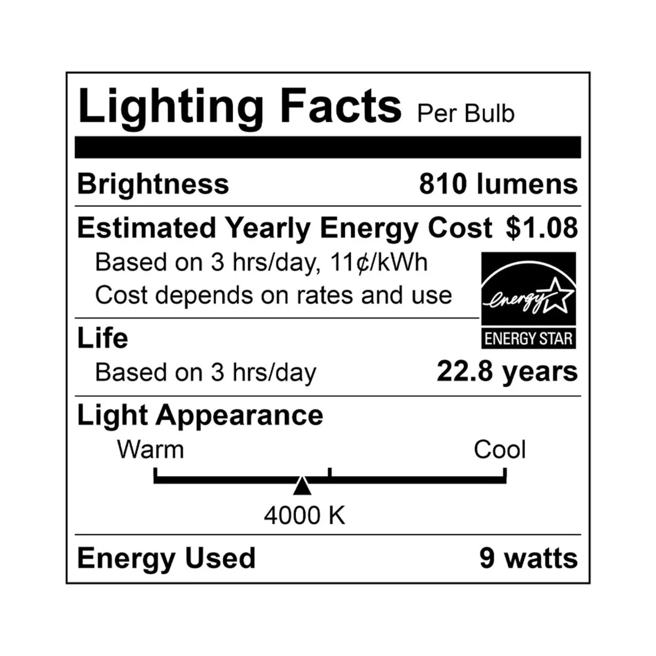 2-Pack LED A19 Bulbs - 9W - 810 Lumens - Euri Lighting - Image 7