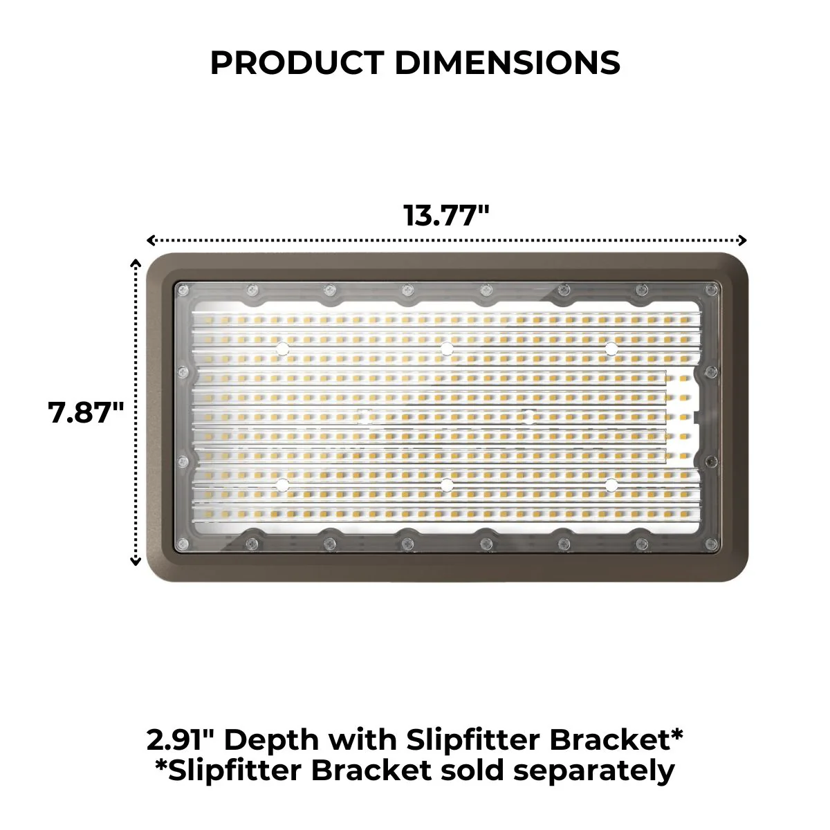 LED Flood Light - Wattage Adjustable 90W/120W/150W - 3CCT - Bronze - LumeGen - Image 2